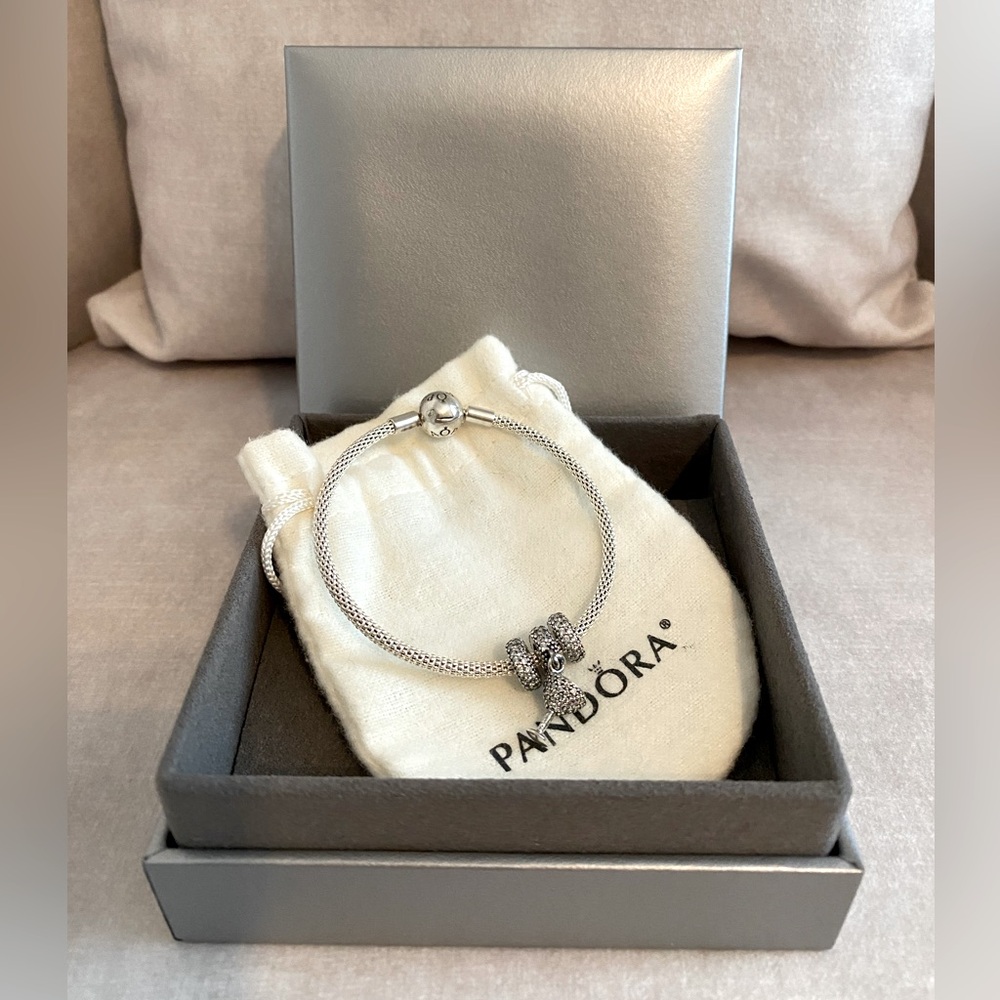 Pandora Mesh bangle bracelet (Silver)